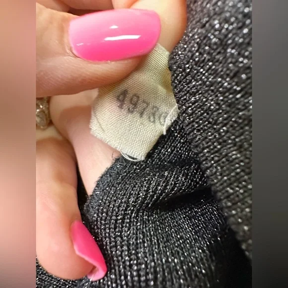 Vintage 70’s Black Shimmer Maxi Skirt - Picture 12 of 12